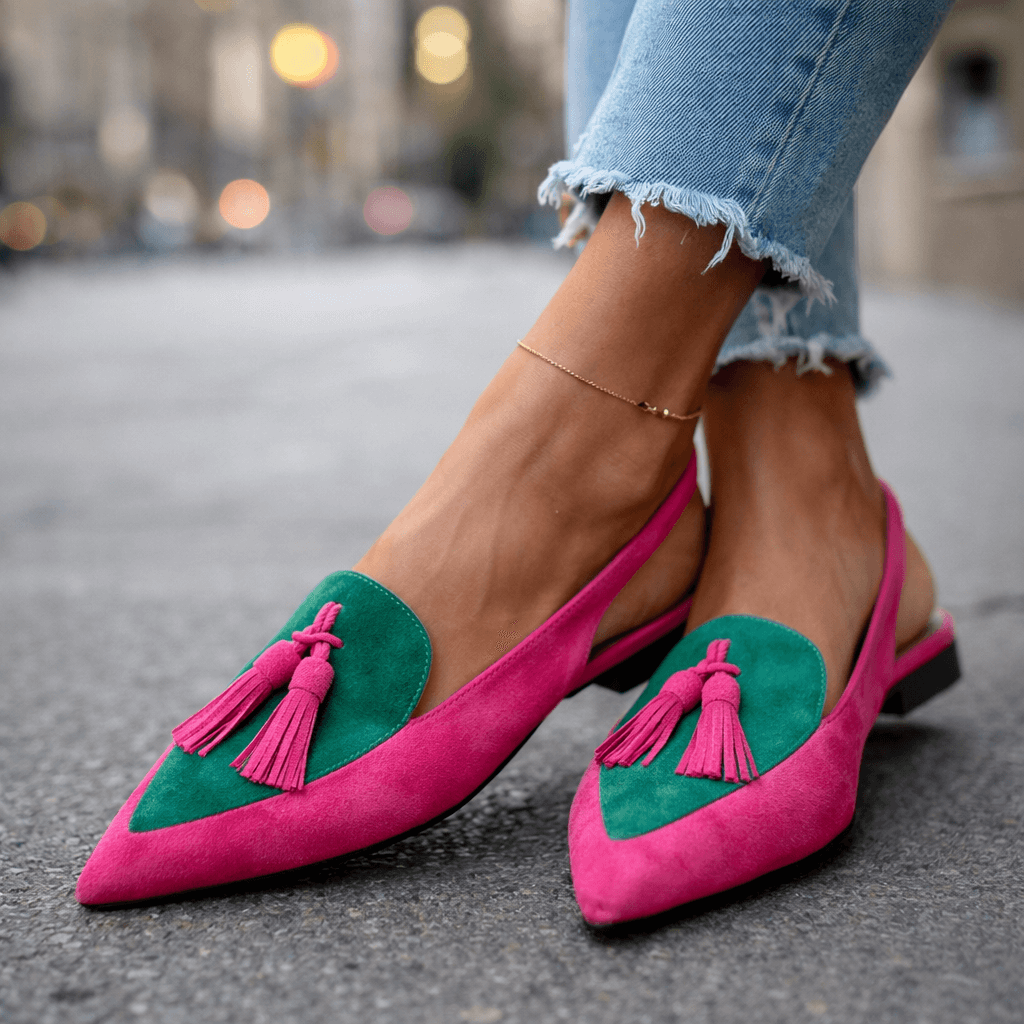 SANDALES FRANGES FINES