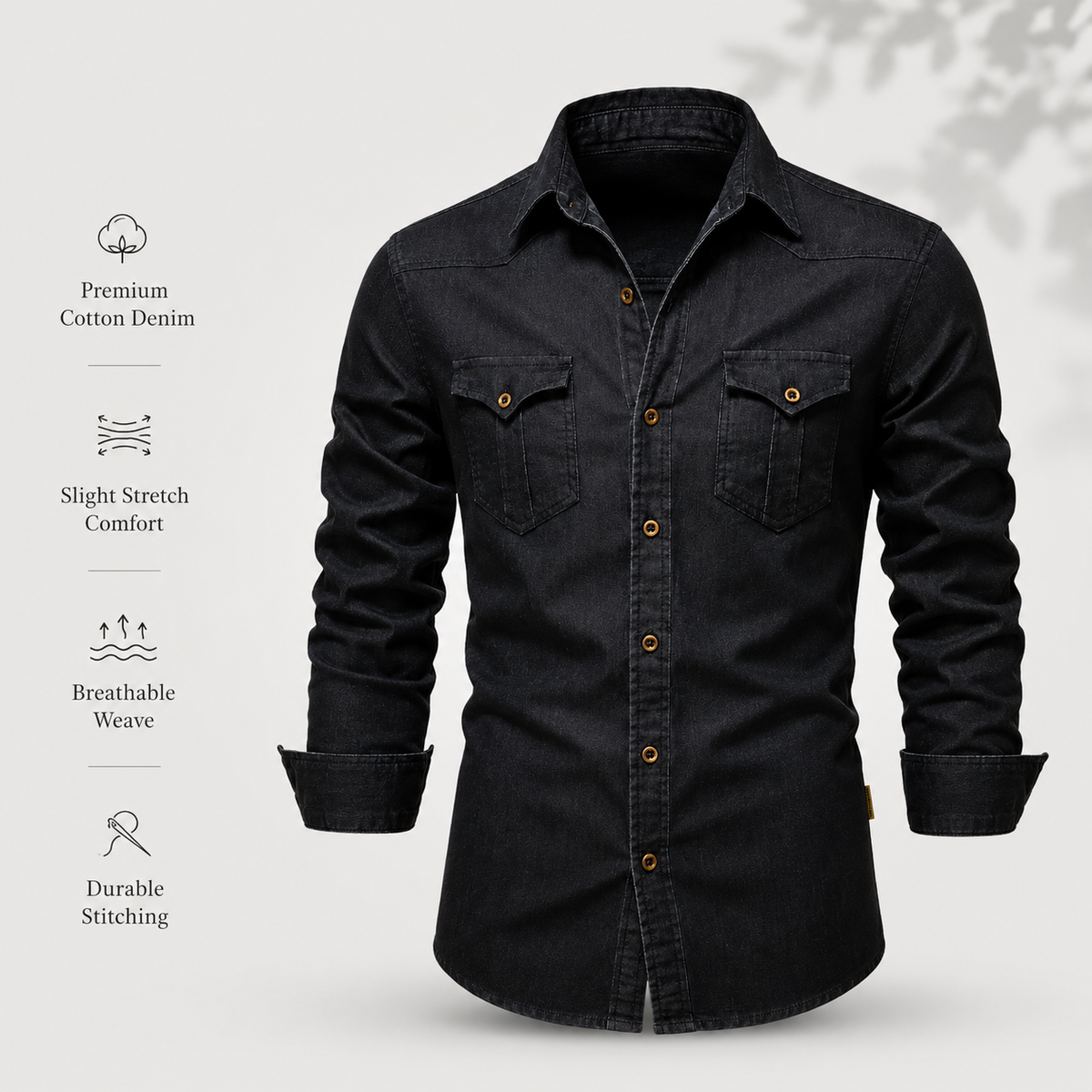 CHEMISE EN JEAN AJUSTÉE