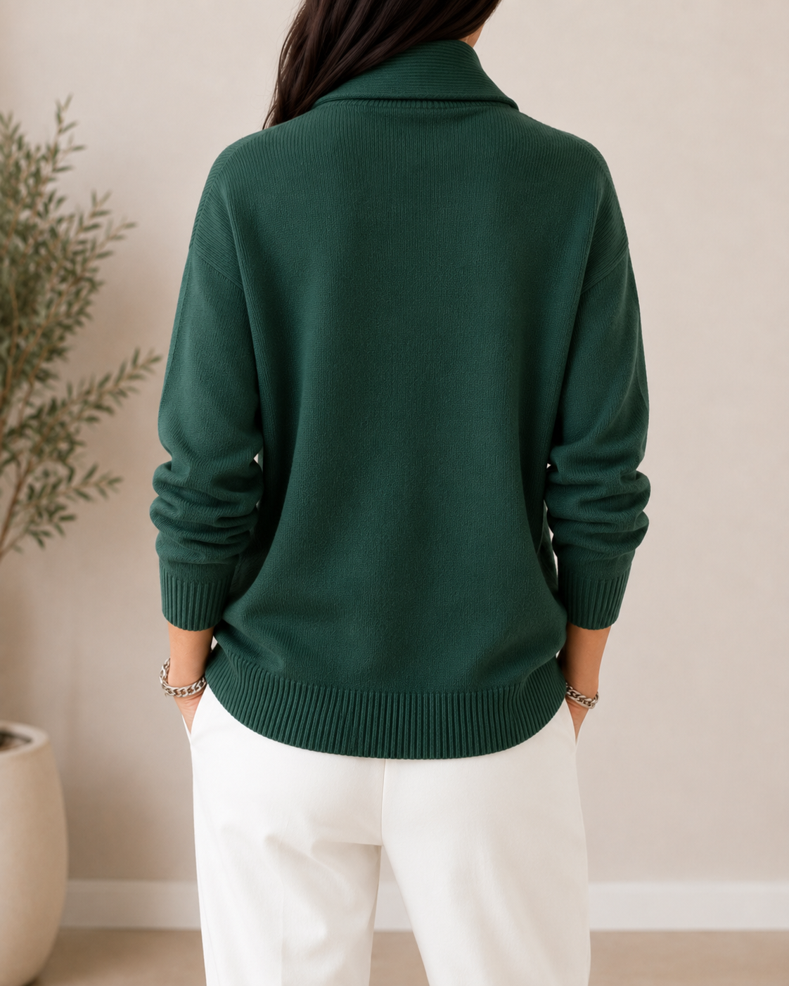PULL COL EN V DOUX