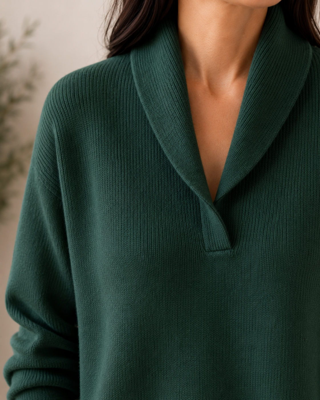 PULL COL EN V DOUX