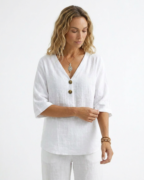 BLOUSE BLANCHE DÉCONTRACTÉE