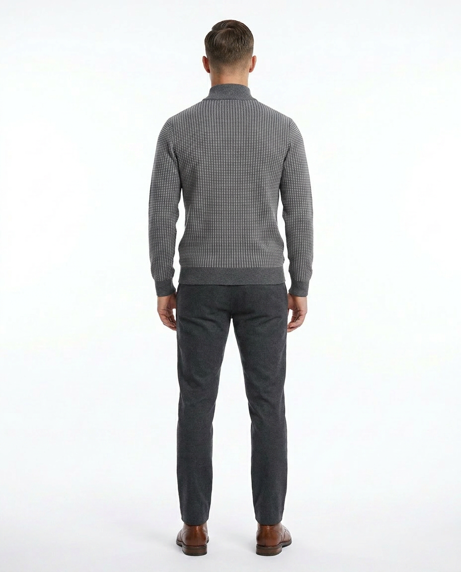 PULL-OVER TEXTURÉ À RAYURES
