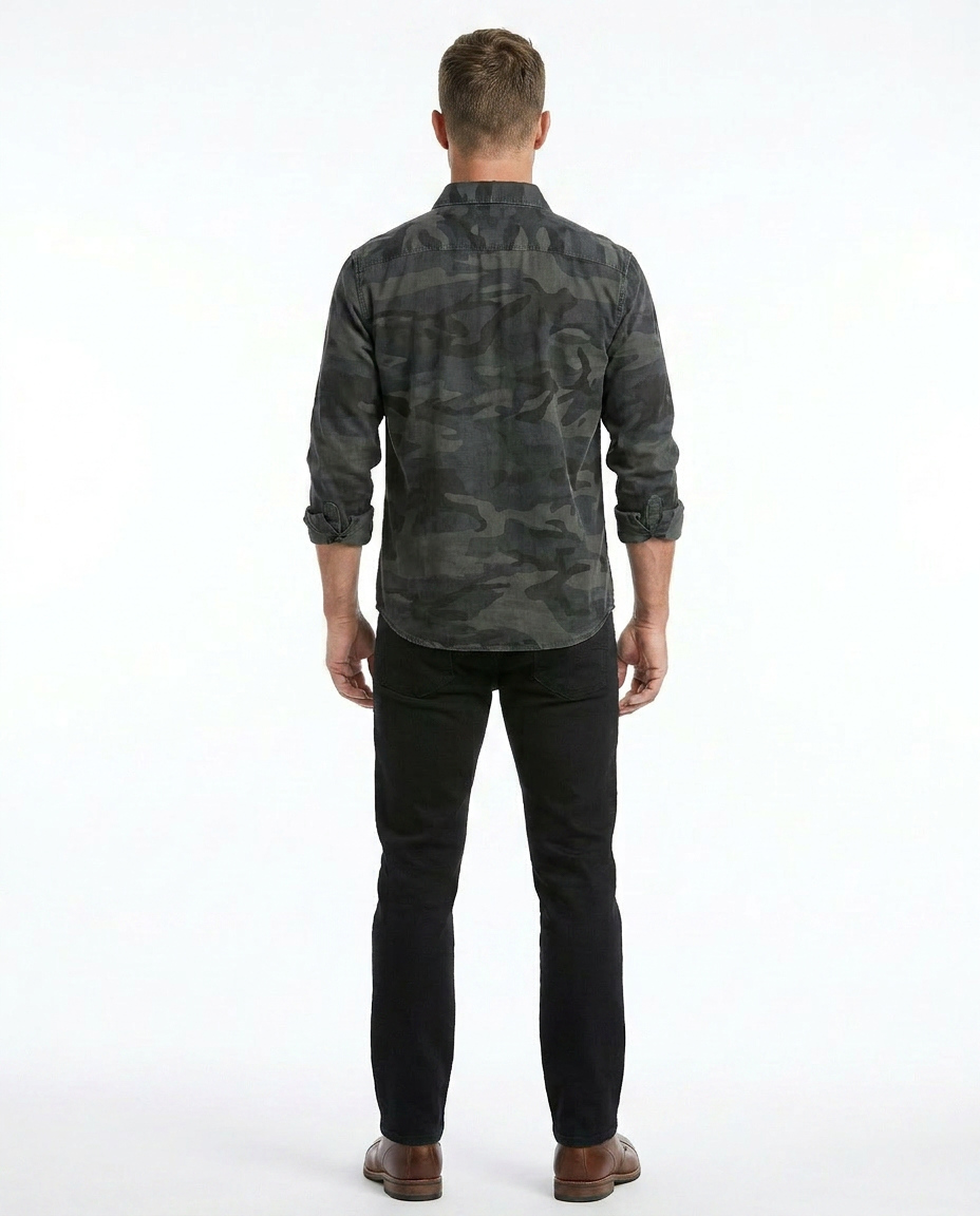 CHEMISE CAMOUFLAGE BOUTONNÉE