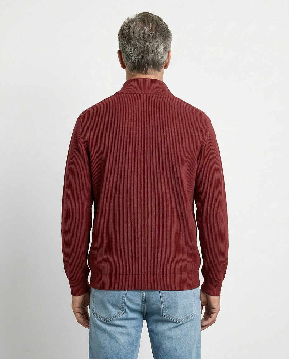 PULL À COL ZIPPÉ ÉLÉGANT
