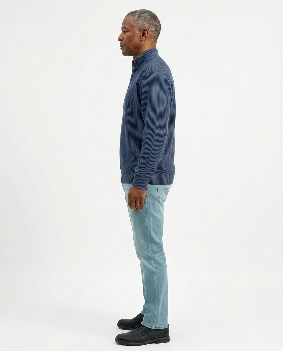 PULL À COL ZIPPÉ ÉLÉGANT