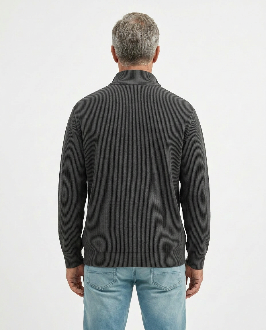 PULL À COL ZIPPÉ ÉLÉGANT