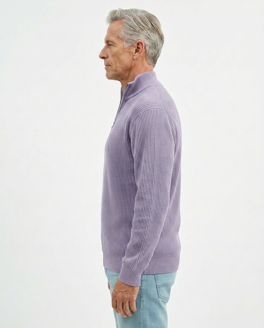PULL À COL ZIPPÉ ÉLÉGANT