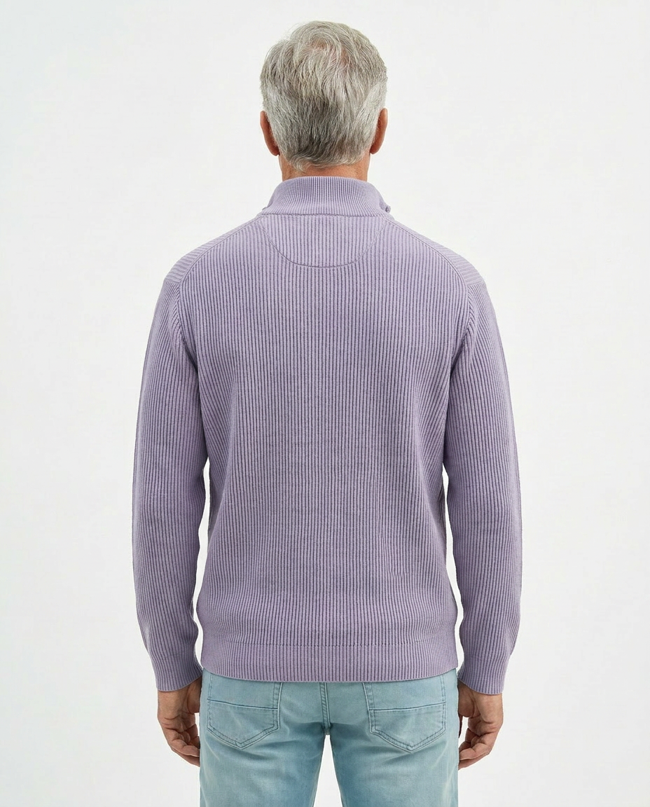 PULL À COL ZIPPÉ ÉLÉGANT