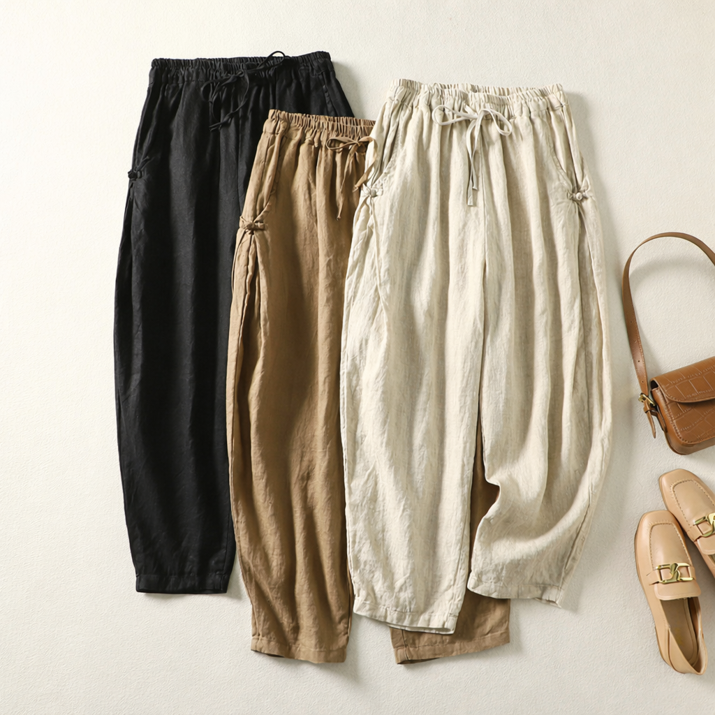 PANTALON EN LIN AURORA