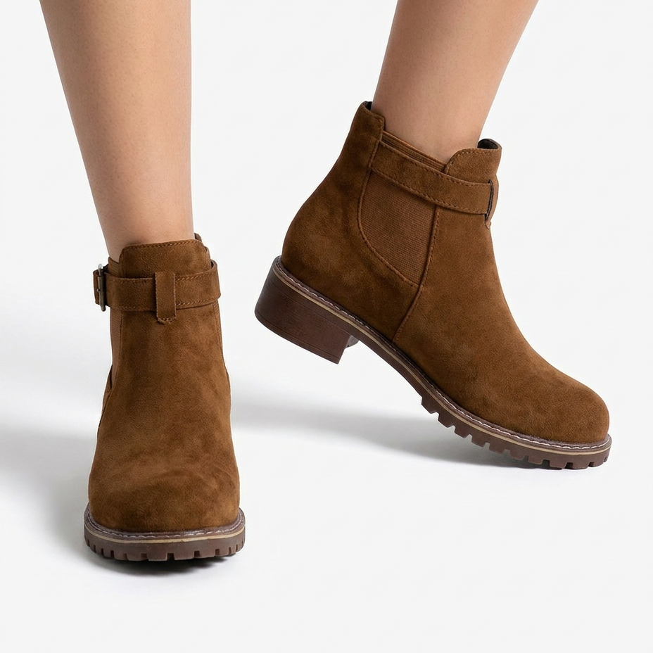 BOTTINES À TALON CARRÉ