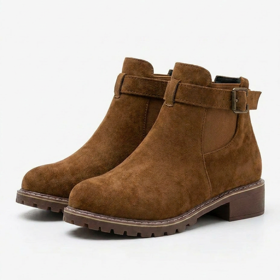 BOTTINES À TALON CARRÉ