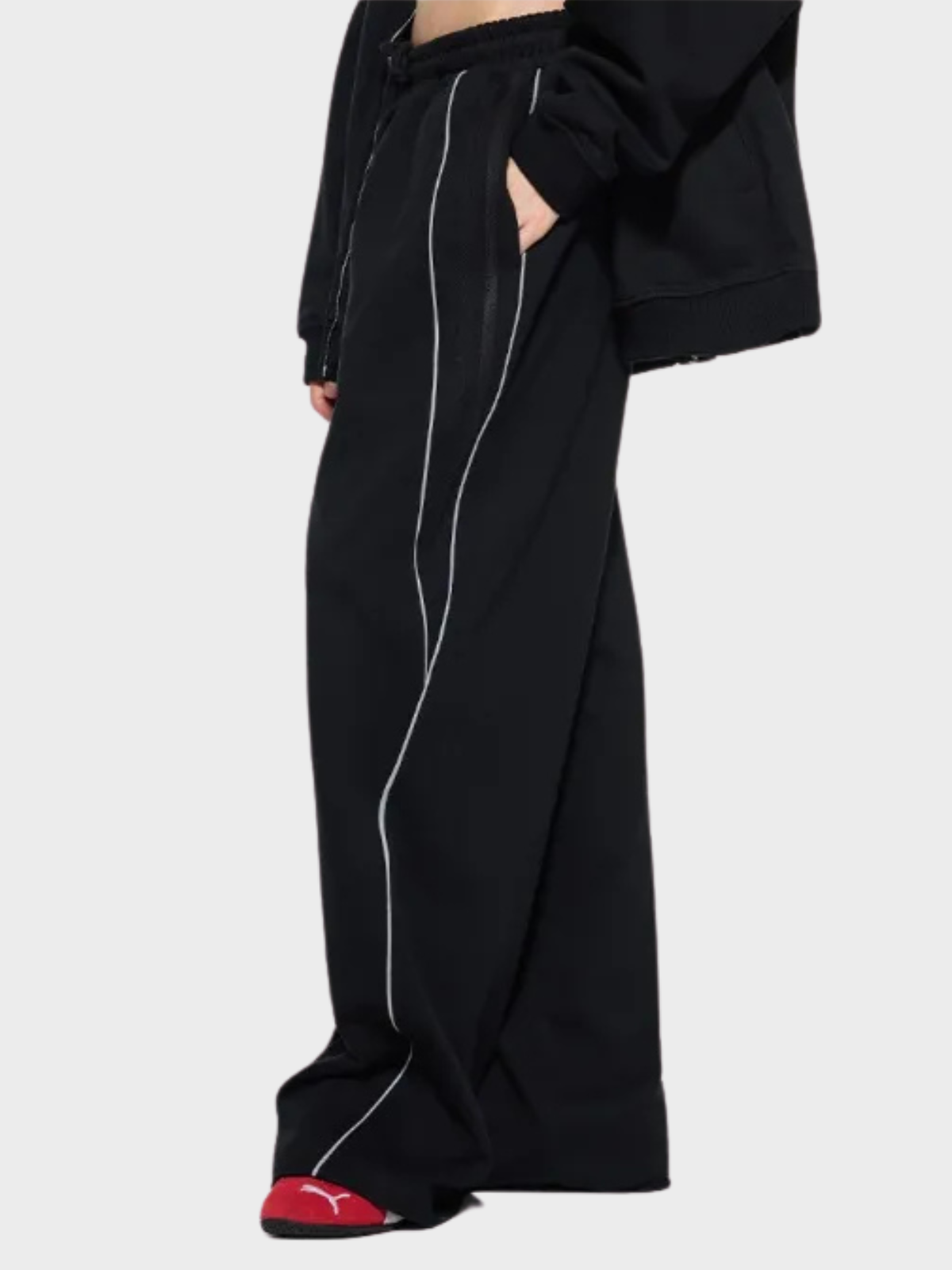 PANTALON DE SURVÊTEMENT DROIT RÉFLÉCHISSANT
