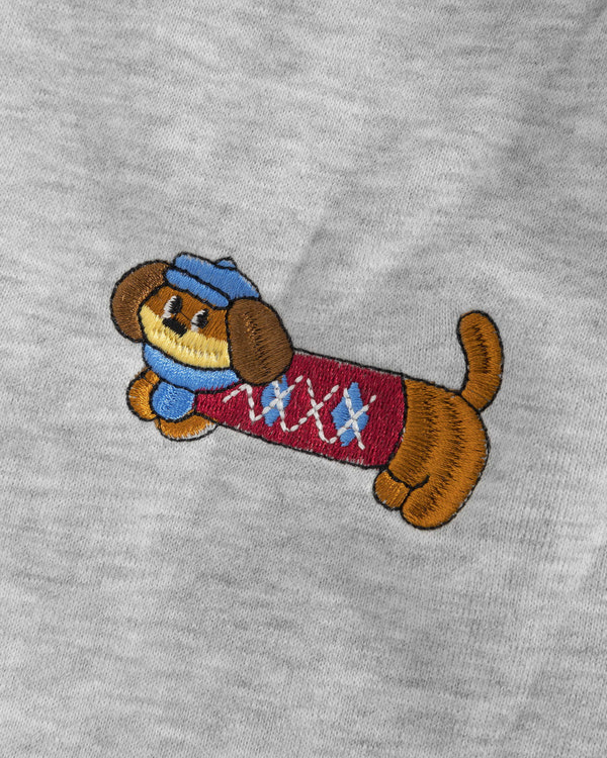 PANTALON DE JOGGING BRODÉ AVEC MOTIF CHIOT