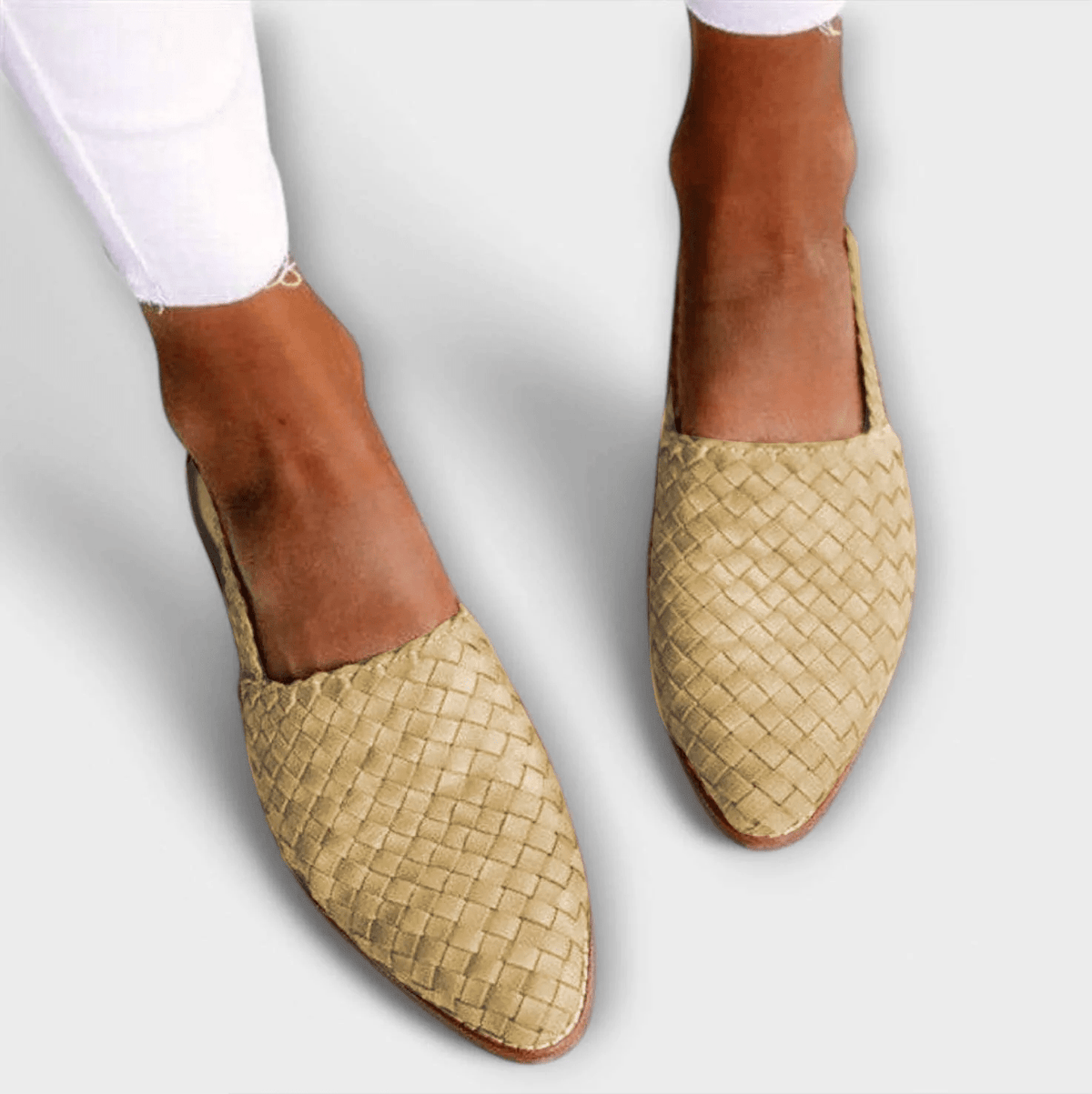 MOCASSIN TRESSÉ À BRIDE ARRIÈRE