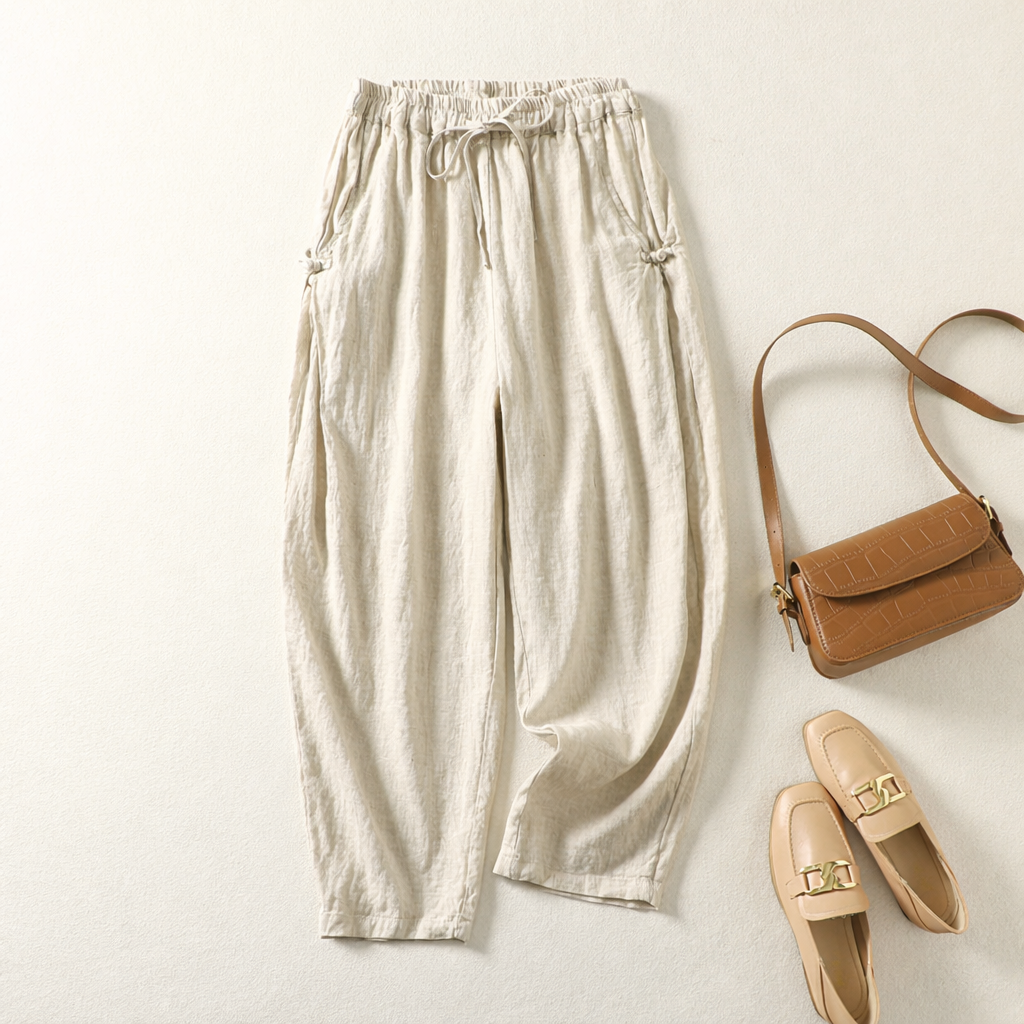 PANTALON EN LIN AURORA