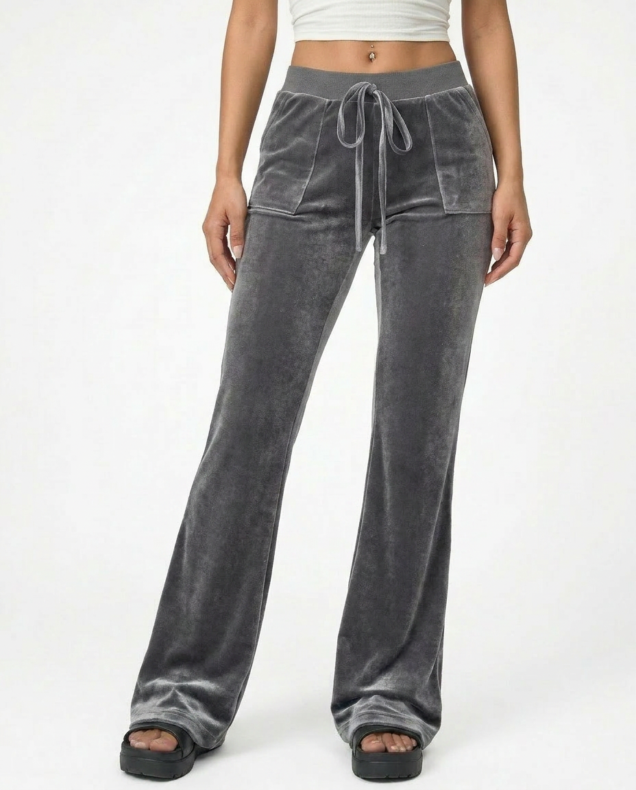 PANTALON ÉVASÉ EN VELOURS