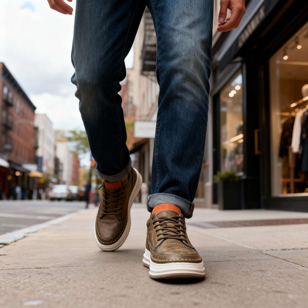 SNEAKERS EN CUIR JACKSON