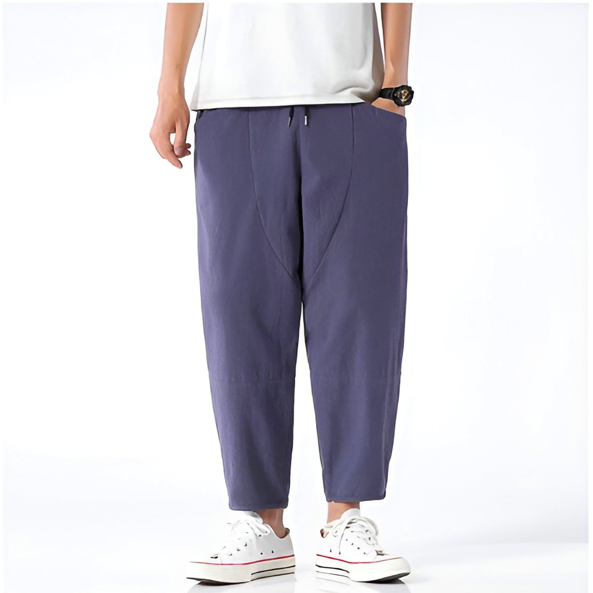 PANTALON COURT EN COTON URBAIN